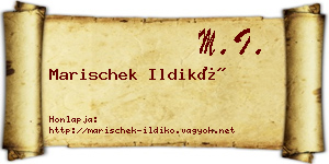 Marischek Ildikó névjegykártya